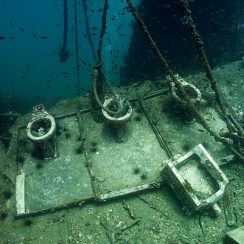 toilet on wreck