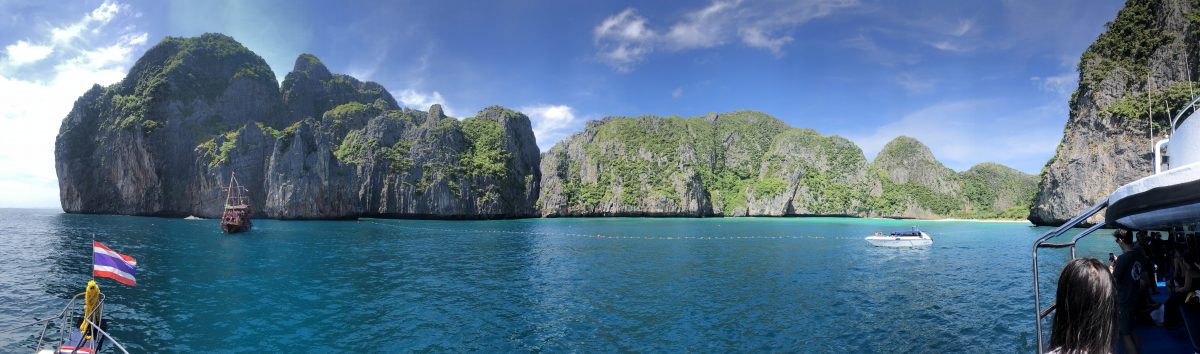 phiphi maya bay panorama picture