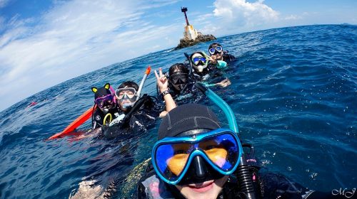 shark point Scuba Diving in phuket