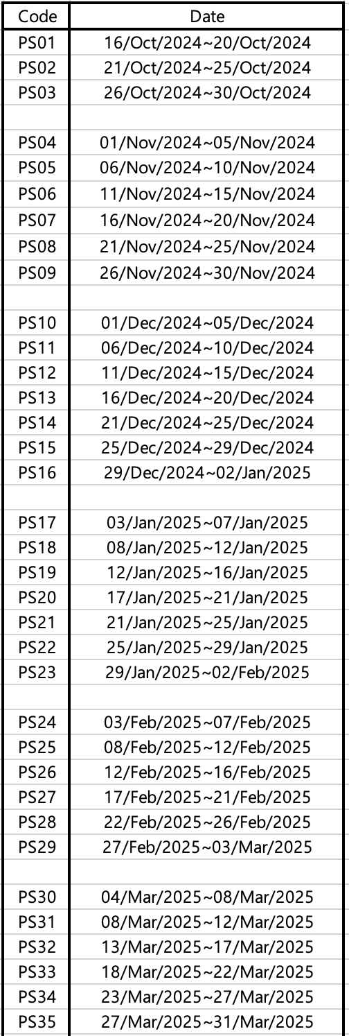 Pawara boat 2024-2025 season schedule 1