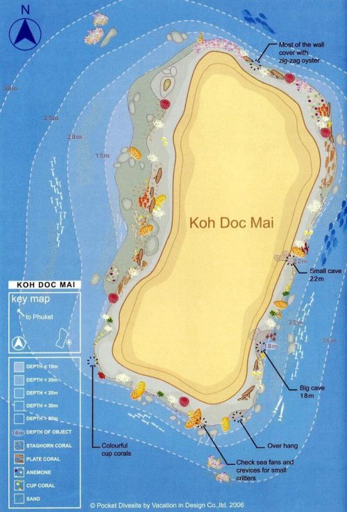 koh dok mai map Scuba Diving in phuket